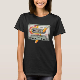 Vintage Cassette Tape Pencil 70's 80's 90's Music T-Shirt