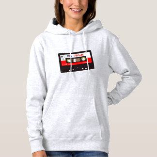 Vintage Cassette Tape Screwball Graphics Hoodie