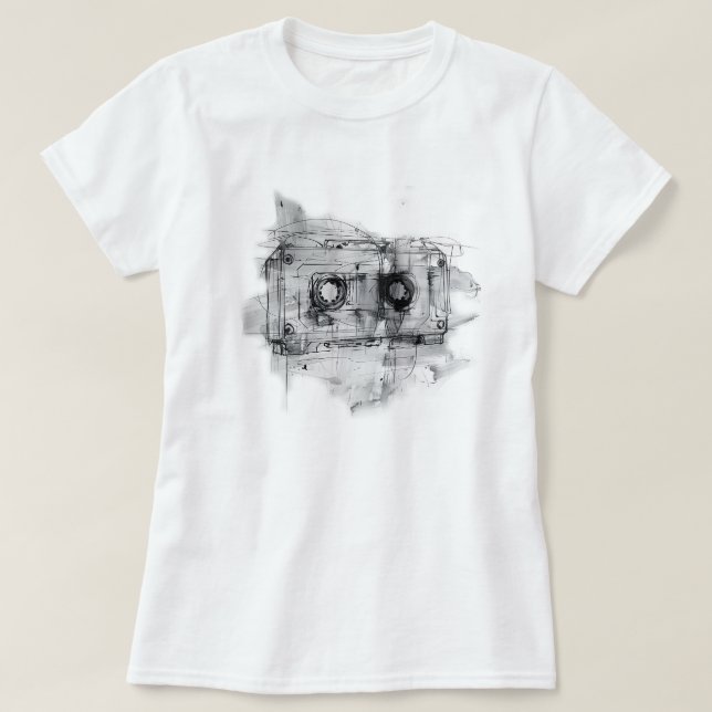 Vintage Cassette Tape  T-Shirt (Design Front)