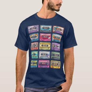 Vintage Cassette Tapes Collection 80's 90's Music T-Shirt