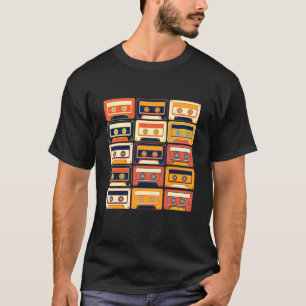 Vintage Cassette Tapes Collection 80's 90's Music T-Shirt