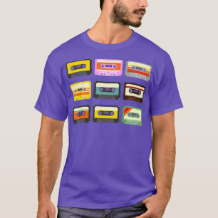 Vintage Cassette Tapes Mixtapes 80s 90s Radio DJ T-Shirt