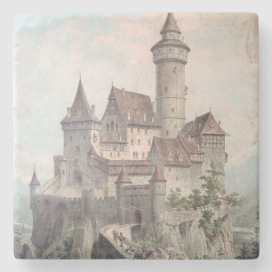 Vintage Castle Art Stone Coaster