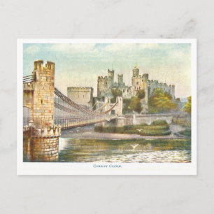 Vintage Castle Conwy Postcard