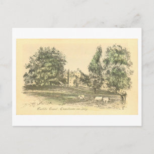 Vintage Castle Grant, Grantown-on-Spey, Scotland, Postcard