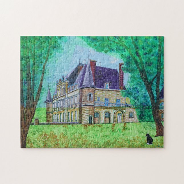 Vintage Castle Hous Fabulous Colourful Romance Jigsaw Puzzle (Horizontal)