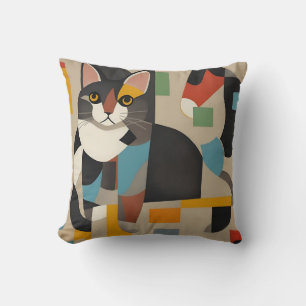 vintage cat 3 cushion