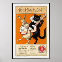 Vintage Cat and Rabbit