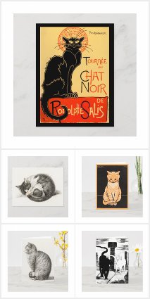 Vintage Cat Art