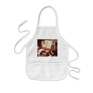 Vintage Cat Art:  Kittens' Recital Kids Apron