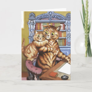 Vintage Cat Card
