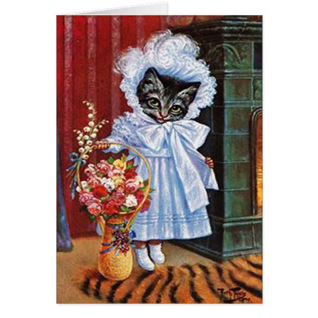 Vintage Cat Card, Arthur Thiele (Front)
