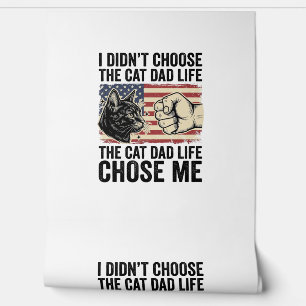 Vintage Cat Dad Life Patriotic Vector Shirt Design Wallpaper