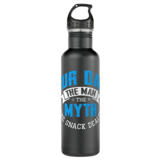 Vintage Cat Dad The Man The Myth Snack Dealer 710 Ml Water Bottle