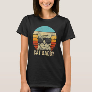 Vintage Cat Daddy Cat Cat Dad Father T-Shirt