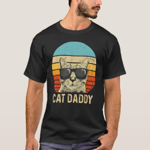 Vintage Cat Daddy Cat Cat Dad Father T-Shirt