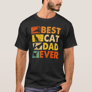 Vintage Cat Daddy Father s Day Best Cat Dad Ever T-Shirt