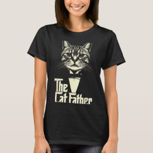 Vintage cat father dad life cat dad happy father's T-Shirt