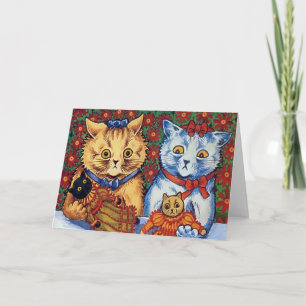 Vintage Cat Girl Thank You Card