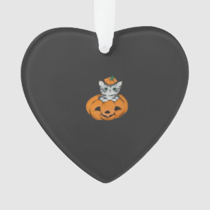 Vintage cat in a pumpkin Classic T-Shirt Ornament