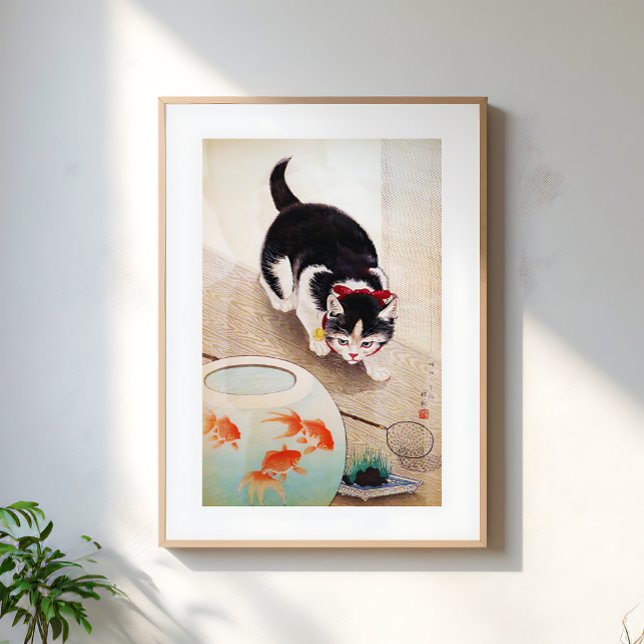 Vintage Cat Japanese Illustration Art Poster (Creator Uploaded)