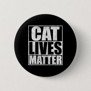 Vintage Cat Lives Problems Trump 2024 6 Cm Round Badge