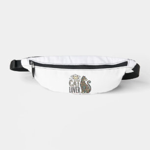 Vintage Cat Lover Engraving Style Graphic Shirt_1 Bum Bags