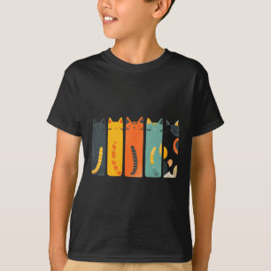 Vintage Cat Mid-century Modern Insred Cats 50s 60s T-Shirt