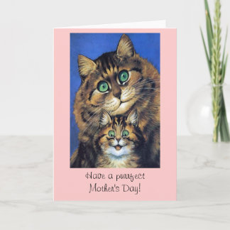 Vintage Cat Mothers Day Card