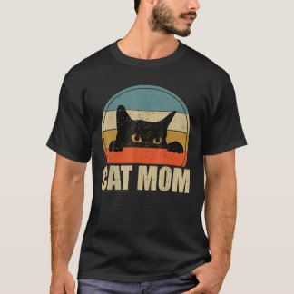 Vintage Cat Mum Ever Mother's Day Cat Lover T-Shirt