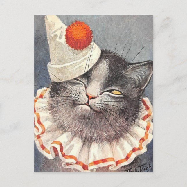 Vintage Cat Postcard (Front)