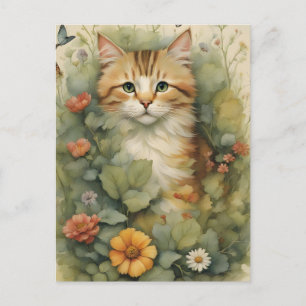 Vintage Cat Postcard