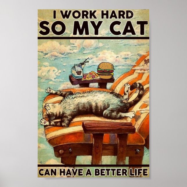 Vintage cat poster (Front)
