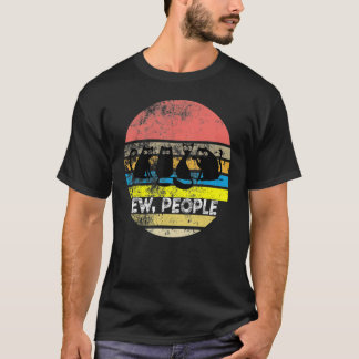 Vintage Cat Retro Style Cat Ew People T-Shirt