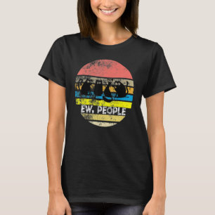 Vintage Cat Retro Style Cat Ew People T-Shirt