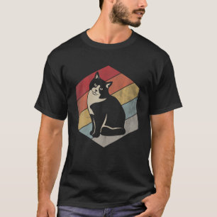 Vintage Cat Retro Style Cute Cat Kitten Lover Men T-Shirt