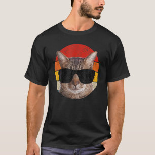 Vintage Cat Sunglasses Kitten Men Women Boys Girl T-Shirt