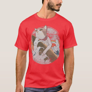 Vintage Cat Surfing T-Shirt