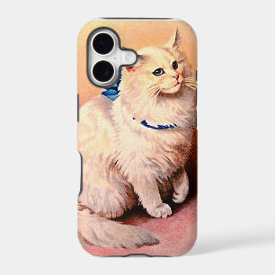 Vintage Cat with Blue Bow