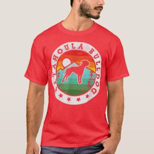 Vintage Catahoula Bulldog Retro Dog Mom Dad T-Shirt