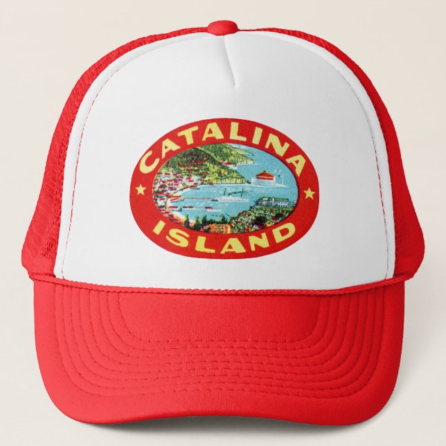 Vintage Catalina Island California Trucker Hat (Front)