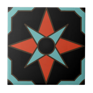 Vintage Catalina Island Ceramic Tile Design