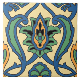 Vintage Catalina Island Ceramic Tile Design