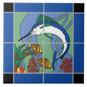 Vintage Catalina Island Marlin Tile