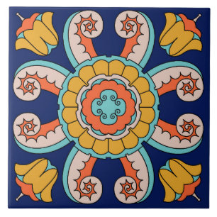 Vintage Catalina Island Tile Design