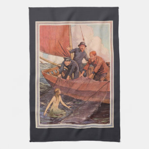 Vintage Catch of the Day Kitchen Towel