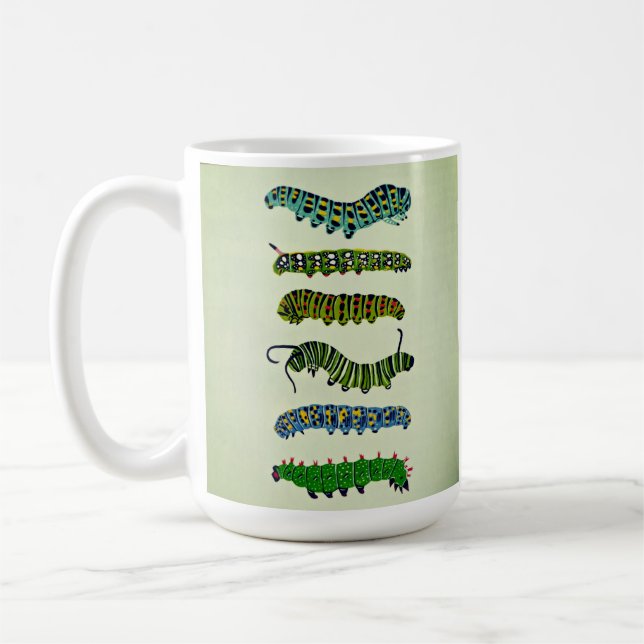 Vintage Caterpillar Illustration Mug  (Left)