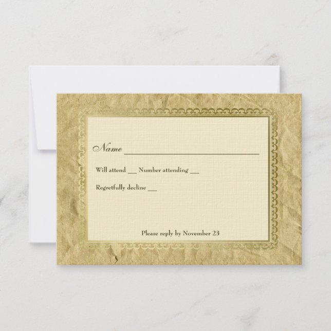 Vintage Catholic Cross rsvp (Front)