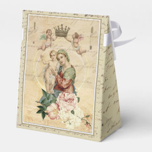 Vintage Catholic Religious Blessed Virgin Mary Favour Box