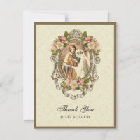 Vintage Catholic Wedding Cherry Blossoms Religious